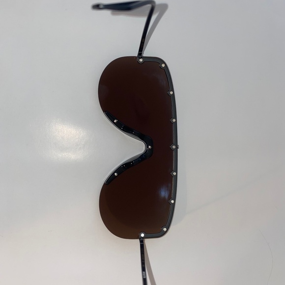 GUCCI SS19 Mask Shield Sunglasses Matte Black UNISEX - Picture 9 of 14